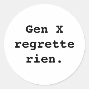 Adesivo da Geração X