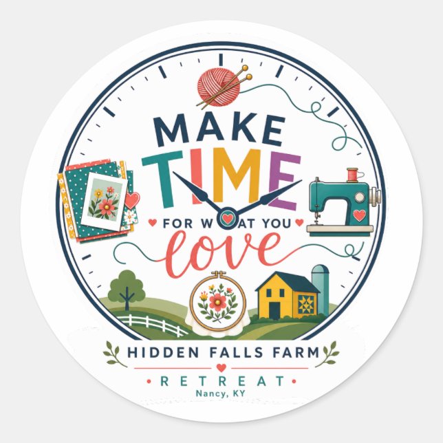 Adesivo da Hidden Falls Farm (Frente)