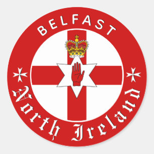 Adesivo da Irlanda do Norte, Belfast, Bandeira da