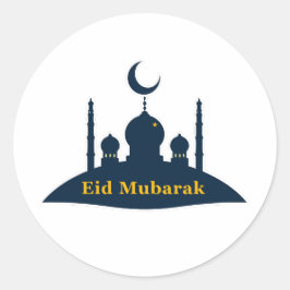 Adesivo da Lua Crescente da Mesquita Eid Mubarak