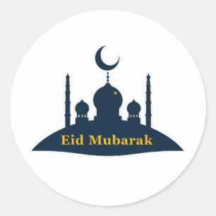 Adesivo da Lua Crescente da Mesquita Eid Mubarak