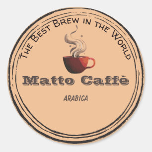 Adesivo da Marca do Nome do Café Empresarial Pêsse