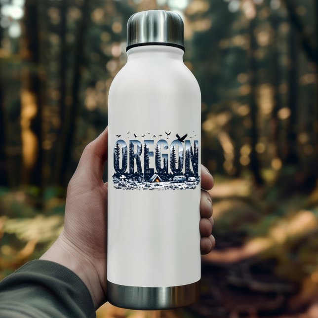 Adesivo da Natureza de Oregon | Adesivo de Acampam (Oregon Nature Sticker | Oregon Camping Sticker by PiggyPrint Stickers. )