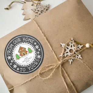 Adesivo Da Nossa Casa Para A Sua   Natal Festivo