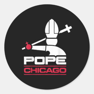 Adesivo Da Pope Leo Xiv Camisa Baseball Chicago