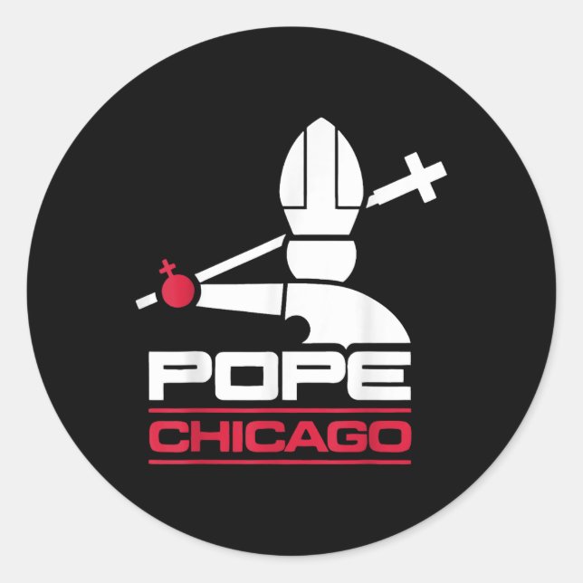 Adesivo Da Pope Leo Xiv Camisa Baseball Chicago (Frente)