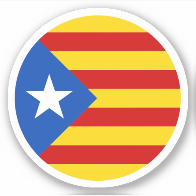 Adesivo da Ronda de Sinalizador da Catalunha (Frente)
