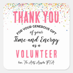 adesivo da semana de apreciação voluntária