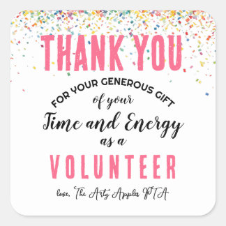 adesivo da semana de apreciação voluntária