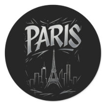 Adesivo da Silhueta de Paris