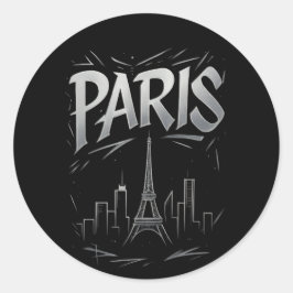Adesivo da Silhueta de Paris