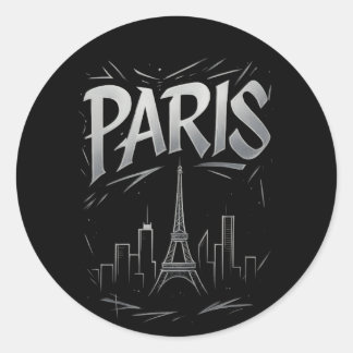 Adesivo da Silhueta de Paris
