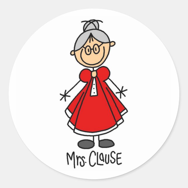 Adesivo da Sra. Claus (Frente)