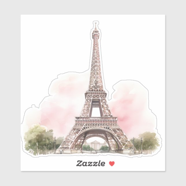 Adesivo da Torre Eiffel de Paris  (Folha)