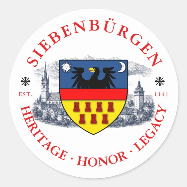 Adesivo da Transilvânia Siebenbürgen  (Frente)