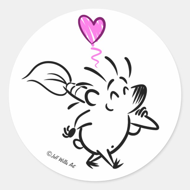 ADESIVO DAB: ARTISTA HEDGEHOG (Frente)