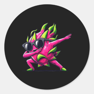 Adesivo Dab Fruta Dancing Dabbing Dragon Fruta Memória