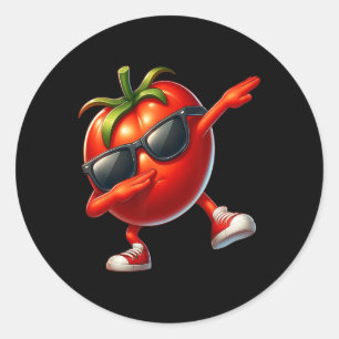 Adesivo Dab Tomato Dancing Dabbing Tomato Fruta