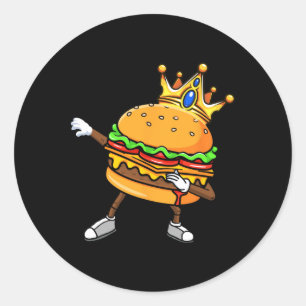 Adesivo Dabbin King Of Burgers Burger Dab Dancing Men Wome