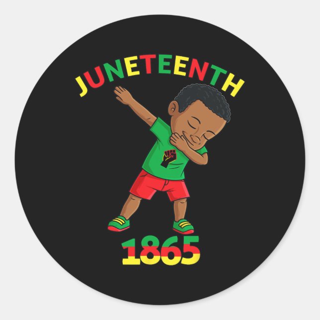 Adesivo Dabbing Black King Junetet Melanin Brown Skin B (Frente)