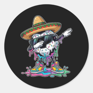 Adesivo Dabbing Bola De Futebol Sombrero Cinco De Mayo Mex