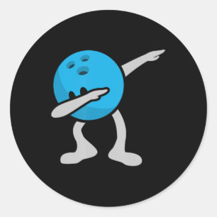 Adesivo Dabbing Boliche Boliche Festa de aniversário Gift