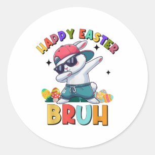 Adesivo Dabbing Bunny Bruh Felz pascoa Day Ovos Adolescent