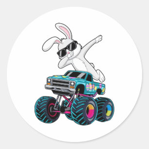 Adesivo Dabbing Bunny Felz pascoa Monster Truck Lovers Ki