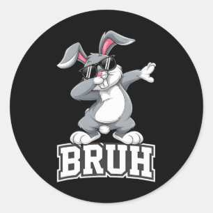 Adesivo Dabbing Bunny Páscoa Day Dab Bruh Bunny Teens Boys