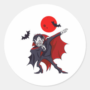 Adesivo Dabbing Dracula Vampiro Conde Halloween Dabula Gif
