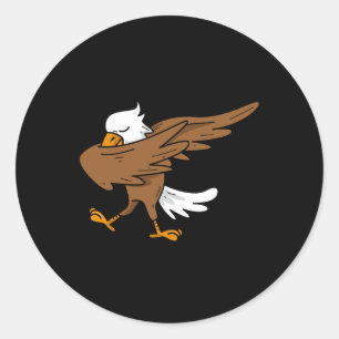 Adesivo Dabbing Eagle Large Bird America Hilariary Usa Gif
