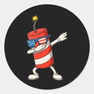 Adesivo Dabbing Firecracker Funny 4 De Julho Boys Te