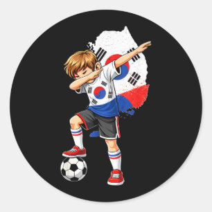 Adesivo Dabbing Futebol Coreia do Sul Camisa Menino Coreia