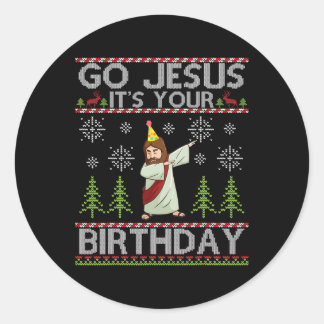 Adesivo Dabbing Go Jesus É sua Feliz de aniversário Christ