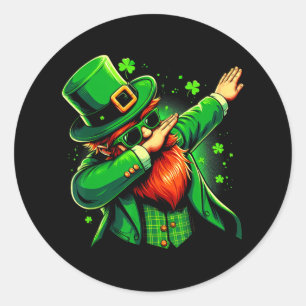Adesivo Dabbing Leprechaun Boys Raparigas Crianças St Padd