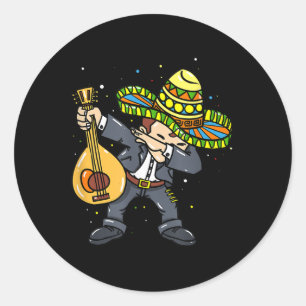Adesivo Dabbing Mariachi Cinco De Mayo - Crianças do Parti
