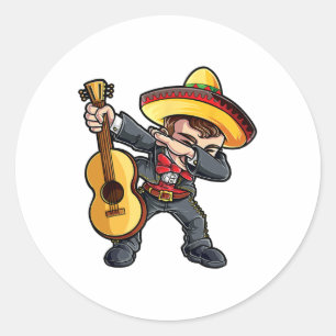 Adesivo Dabbing Mariachi T Shirt Cinco De Mayo Kids Boys M