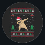 Adesivo Dabbing Mastiff Dog Santa Hat Garotas Crianças Chr<br><div class="desc">Dabbing Mastiff Dog Santa Hat Garotas Natal</div>