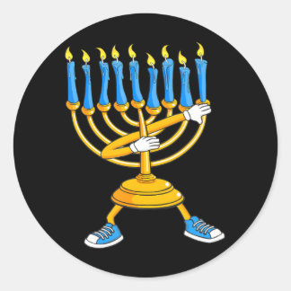 Adesivo Dabbing Menorah Hanukkah dancing Chanukah Girls