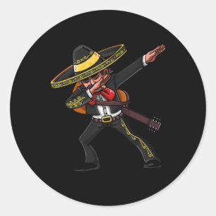 Adesivo Dabbing Mexicano Mariachi Cinco De Mayo Costume Te
