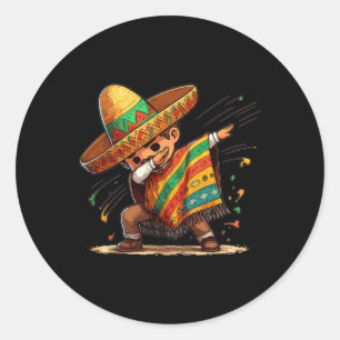 Adesivo Dabbing mexicano Poncho Cinco De Mayo Boys Men Som