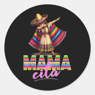 Adesivo Dabbing mexicano Poncho Sombrero Cinco De Mayo Mam