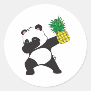 Adesivo Dabbing Panda Bear Pineapple Aloha Beach Havaiana