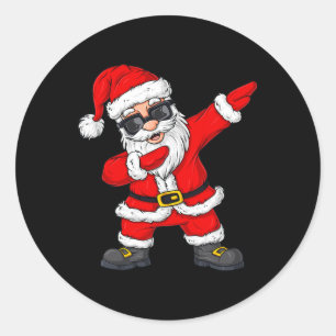 Adesivo Dabbing Papai Noel Boys de Natal Meninas Crianças
