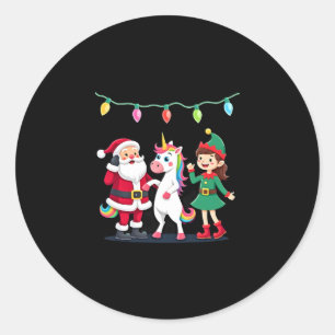 Adesivo Dabbing Papai Noel Elfo Unicórnio Natal Crianças M