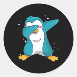 Adesivo Dabbing Penguin natal Dabs Fun Dab Wintermeme