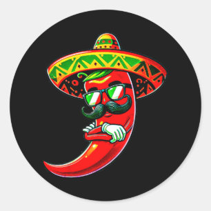 Adesivo Dabbing Pepper Cinco De Mayo Orgulho Mexicano Hot