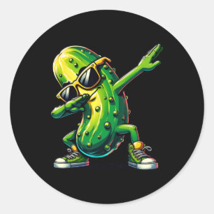 Adesivo Dabbing Pickle Dancing Cucumber Pickle Lover Dab