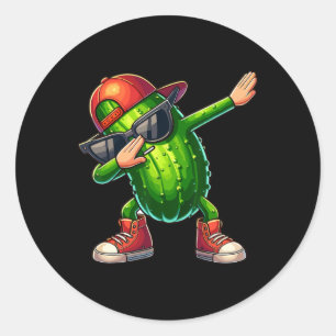 Adesivo Dabbing Pickle Dancing Pepino Picker Engraçado