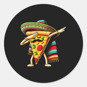 Adesivo Dabbing Pizza Fiesta Cinco De Mayo Mexicano Funny